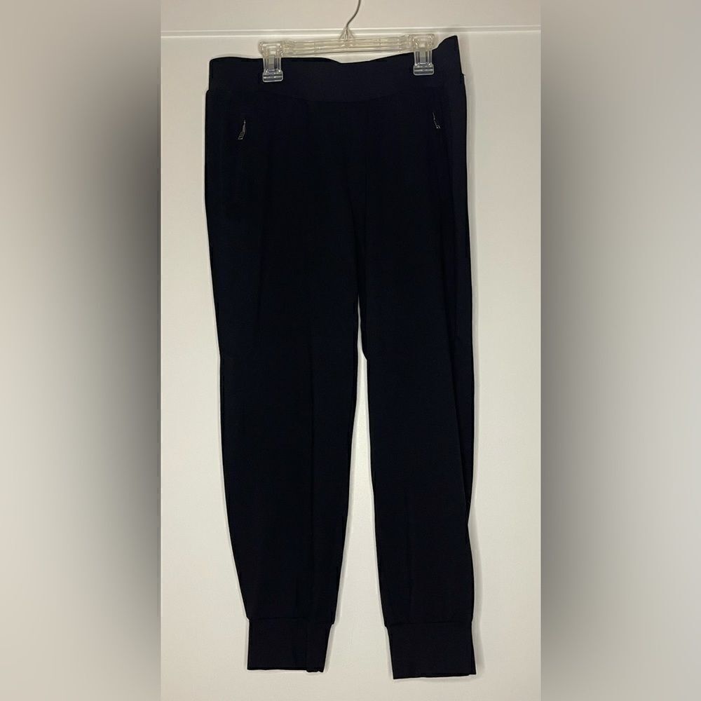P1 Torrid Size 00 10 Black Jersey Pull On Joggers Zipper Pockets